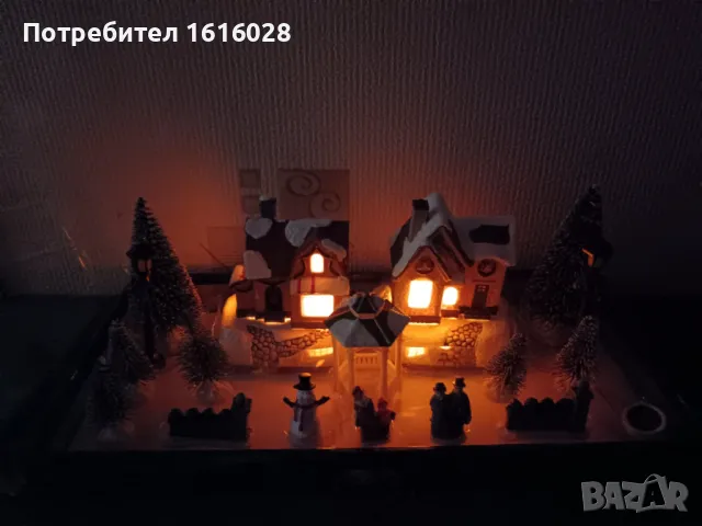 LED светещи селца на MAGIC VILLAGE.с 2 светещи къщички, снимка 3 - Декорация за дома - 48436723