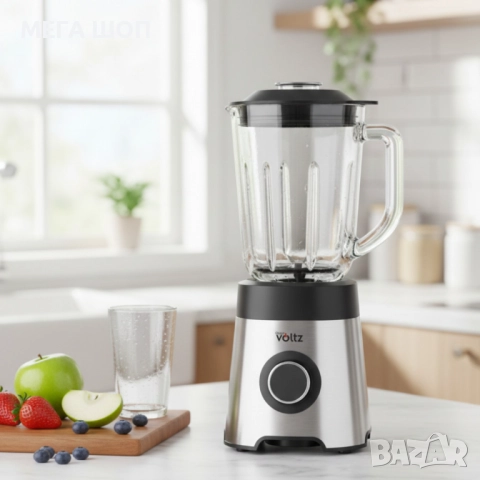 Блендер Oliver Voltz OV51162E 800W – Силна мощност, стъклена кана и надеждност за всеки ден