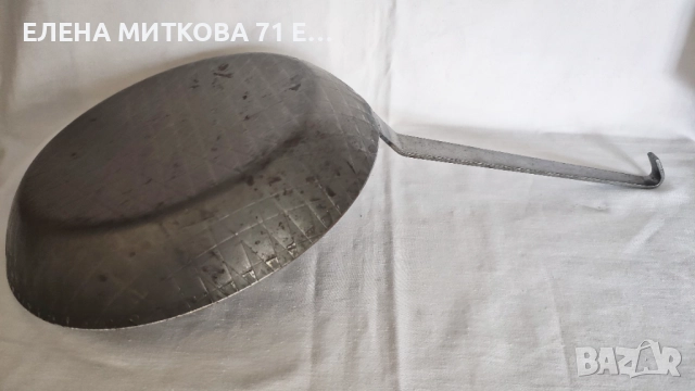 Масивен немски тиган от ковано желязо, снимка 4 - Съдове за готвене - 51503312
