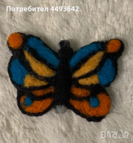 Брошки, обеци от филц, снимка 11 - Други - 50555675