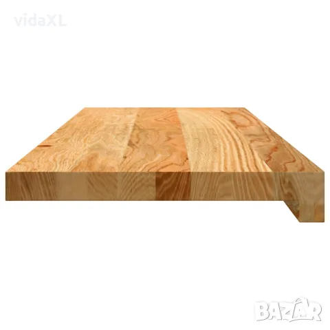 vidaXL Стълбищни стъпала, 12 бр, светлокафяви, 70x25x2 см, дъб масив, снимка 6 - Изтривалки - 56146877