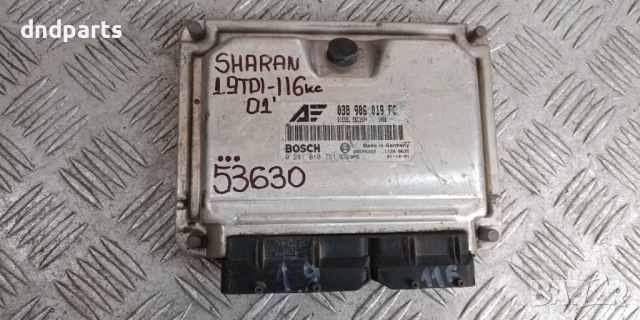 Компютър VW Sharan 1.9TDI 116hp 2001г. 038906019FC	