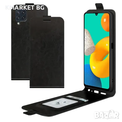 Samsung Galaxy M32 Flip3 Кожен Калъф и Протектор, снимка 1