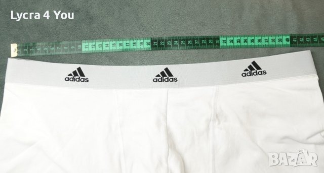 XL/2XL оригинални мъжки бели боксерки Adidas, снимка 7 - Бельо - 41352116