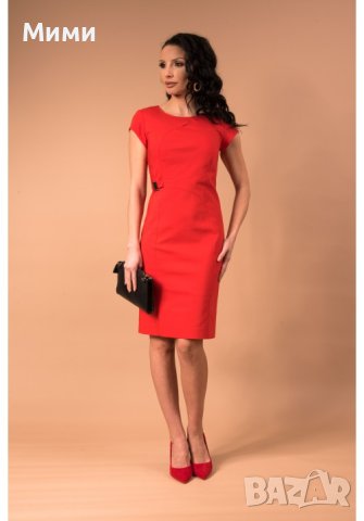 Червена рокля Danini, снимка 5 - Рокли - 41632418
