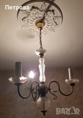 Полилей месинг и кристал, снимка 1