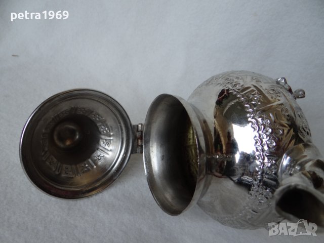 Посребрен чайник с маркировка, снимка 10 - Антикварни и старинни предмети - 41584172