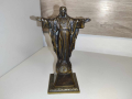 Метална статуетка на Исус Христос изкупителят, снимка 1 - Антикварни и старинни предмети - 44649670