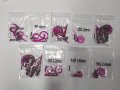 Цикламени, розови, лилави разширителни за флешове различни милиметри, снимка 1 - Обеци - 42639433