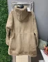 пухкаво яке с качулка и връзки на талията , снимка 4