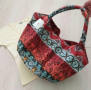 Текстилна чанта, подходяща и за плажна, в синьо-кафеви цветове, снимка 1