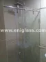 Стъклена прозрачна душ кабина с плъзгащ механизъм изработена от ениглас, снимка 2