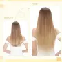 100% Естествена коса на корда 40 см S-noilite Remy, тъмнокафяви екстеншъни, снимка 5