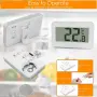 Дигитален термометър Suplong за хладилник и фризер с LCD дисплей и MAX/MIN, снимка 2