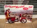 Метална табела мотор Jawa 250 The new model реклама новия модел ретро, снимка 1