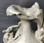 Франция 1900-те/28см-5кг/стара френска фигурална ваза с феи/калай, снимка 7