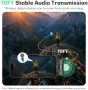 Нов Безжичен двоен Lavalier микрофон за iPhone Android USB-C Lightning TikTok влог видео, снимка 5