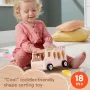 Нов Fisher-Price камион-сладолед с дървени форми за бебета 18+ месеца, снимка 3