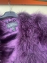 Наметка/елече от щраусови пера- теменужено лилаво, снимка 2