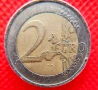 РЯДКА монета 2 Евро 2001 Нидерландия с УНИКАЛЕН  ДЕФЕКТ, снимка 10