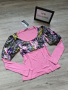 Нова блуза в розов цвят с цветя от сатен и фино плетиво на намаление , снимка 1 - Блузи с дълъг ръкав и пуловери - 36286935