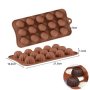 15 пралини бонбон бонбони силиконов молд форма шоколасд фондан , снимка 1 - Форми - 40187096