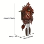 Стенен дървен часовник с кукувица, традиционна дървена къща,ръчно изработен,Шале Европейски стил , снимка 4