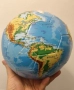 Футболна топка глобус, размер- 21,5см, снимка 3