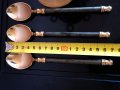 Невероятно Красив Позлатен Комплект-Лъжици На Стойка, снимка 9