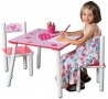 Детски дървени маса с два стола/детска маса и две столчета