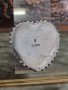 Антична английска сребърна кутия във формата на сърце - Ангелите На Рейнолд , снимка 3