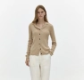 Beige collared button-up cardigan, снимка 1