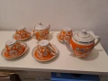 сервиз кафе чай внос  5 бр чаши захарница чайник порцелан, снимка 1