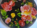 Нови Стъклени Цветни Чинии-2 бр-ф195/200мм-Декоративни-Lovery Garden Gratefue-AURORA, снимка 12