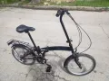 Двойно сгъваем алуминиев велосипед FOLDING 20 цолови капли , снимка 13
