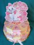 Картонена торта Котето Мари, снимка 1 - Други - 41187509
