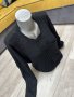 Дамски пуловер / цвят черен / с джоб, снимка 2