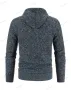 Ежедневно мъжко плетено яке с качулка и цип, 5цвята , снимка 7