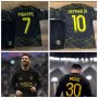 Екип + шапка+ калци Neymar 10 Psg Black and Gold 2023 Детски Екип Псж, снимка 2