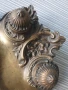 24см-1кг Art Nouveau/стара френска бронзова мастилница-двойна, снимка 6