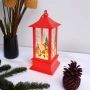 6224 Светещ коледен фенер с LED свещичка и зимни мотиви, 13 см, снимка 3