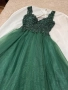 Тъмнозелена бална рокля, снимка 13