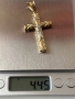 Златна висулка кръст 4.44гр 14к, снимка 5