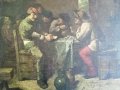 Стара Барокова Картина Adriaen Brouwer 1635 г., снимка 4