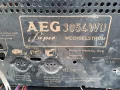 Стара, стар, АРТ, РЕТРО, ВИНТИДЖ старо радио лампово AEG, super UKW, made in Germany , снимка 11