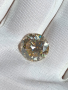 Огромен Топ 9,55 карата Фенси Златно Диамант Мойсанит Diamond Moissanite , снимка 4