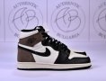 Nike Air Jordan 1 High Dark Mocha, Gold, Hyper Royal Мъжки Дамски Маратонки, снимка 2