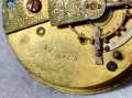 IMPROVED PATENT ENGLISH LEVER. МЕХАНИЗЪМ от СТАР ВИКТОРИАНСКИ ДЖОБЕН ЧАСОВНИК РИМСКИ ЦИФЕРБЛАТ 12602, снимка 10