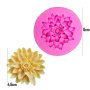 3D Красиви Лотосови Цветя на Хризантема - Силиконова Форма за Сватбени Торти, Фондан, Сапун и Смола , снимка 3