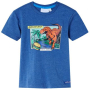 Детска тениска, тъмносин меланж, 128（SKU:12242, снимка 1 - Детски тениски и потници - 44683566